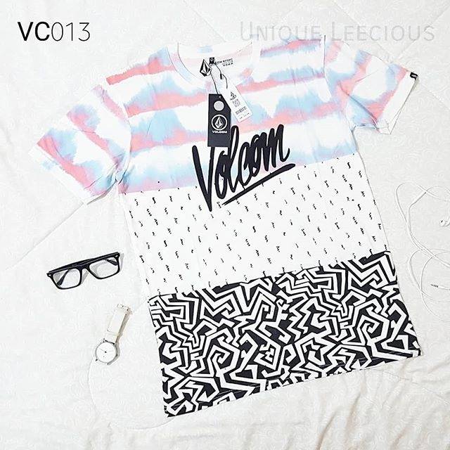 Kaos surfing pria motif branded ori volcom