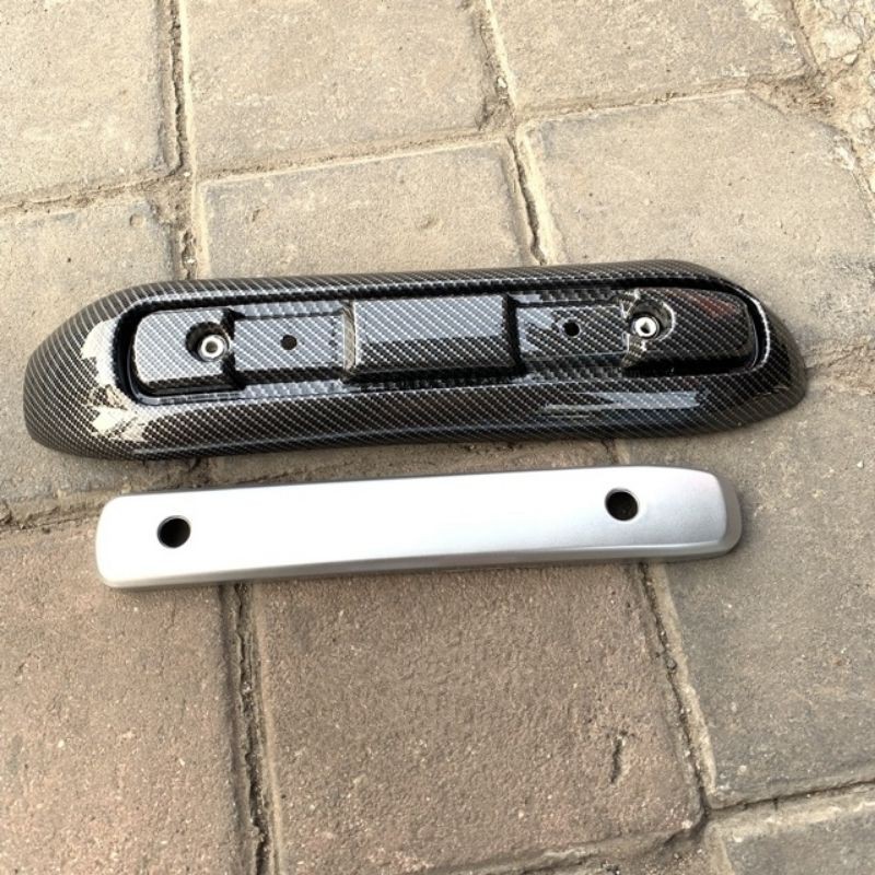 TAMENG KNALPOT KARBON LIS SILVER MIO SMILE SOUL FINO TAMENG KNALPOT CARBON ORIGINAL THAILAND