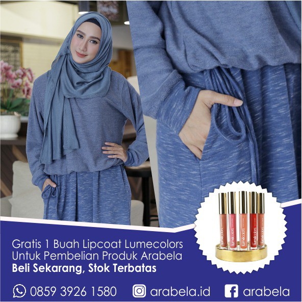 FASHION MUSLIM GAMIS ZAYDA PREMIUM BY ARABELA, CASUAL DRESS MUSLIM