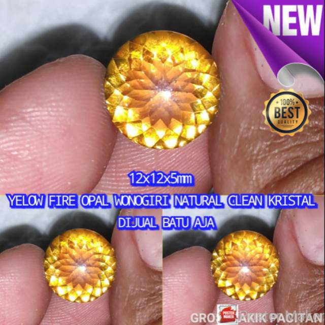 FIRE OPAL WONOGIRI NATURAL KRISTAL SUPER
