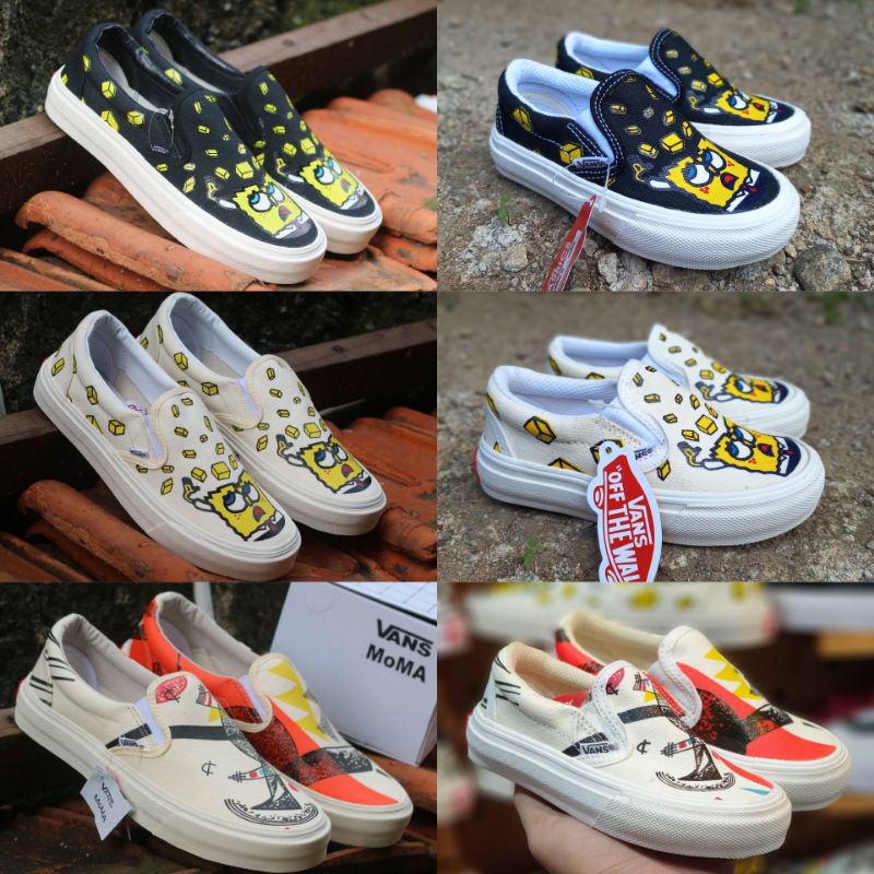 Sepatu couple vans slip on anak dan dewasa