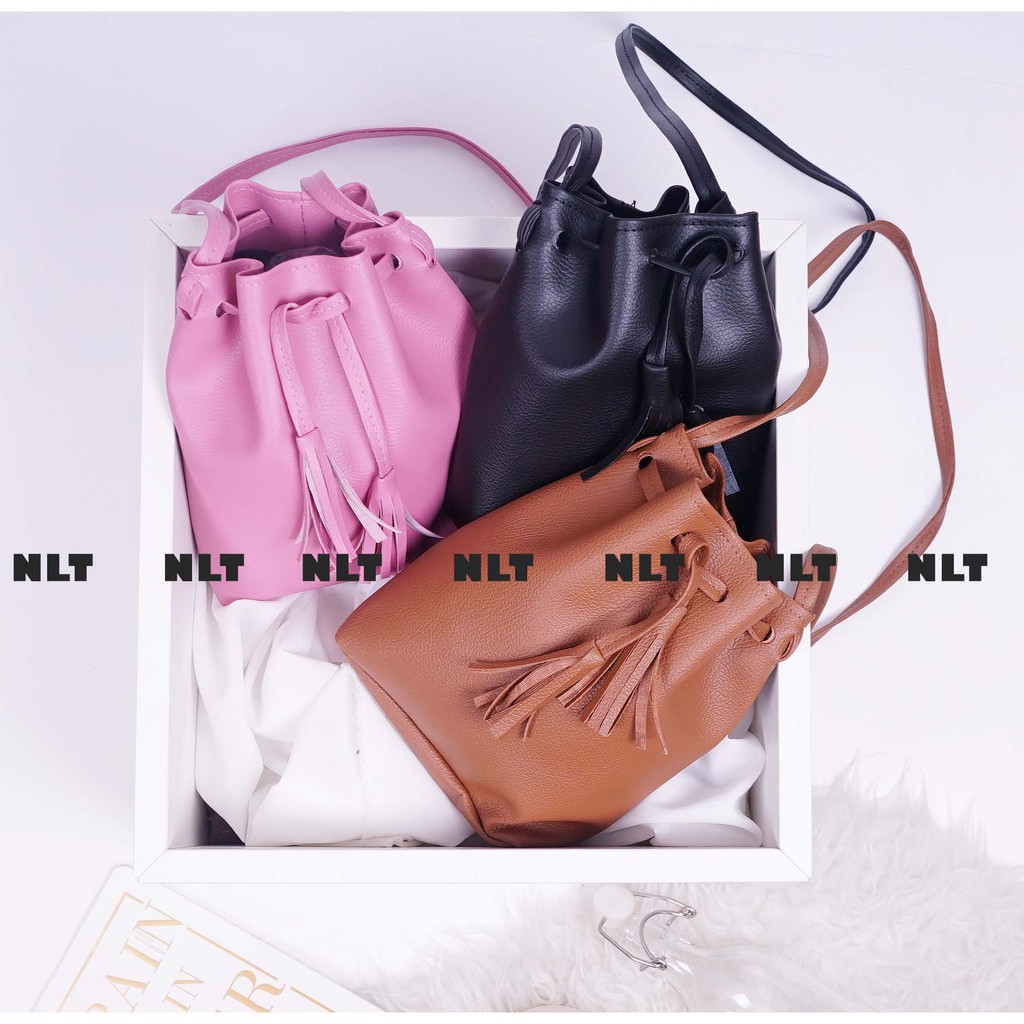 NunuLisaTan - Sling Bag Fashion Wanita Tas Mini Model Serut