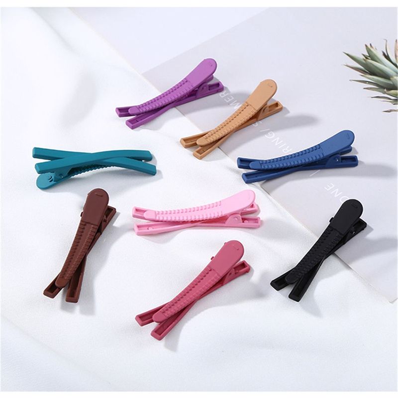 Korean Chic Fashion Hair Clips/Matte Candy Color Cross Duckbill Clip/Girls Kids Cute Party Children Headwear/BB Side Hair Barrettes Hairpin Accessories