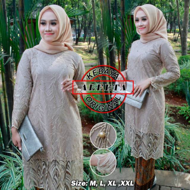 Setelan Kebaya Wanita Brukat Tile Model Aleeta Series Ii Stelan Kebaya Brokat Shopee Indonesia