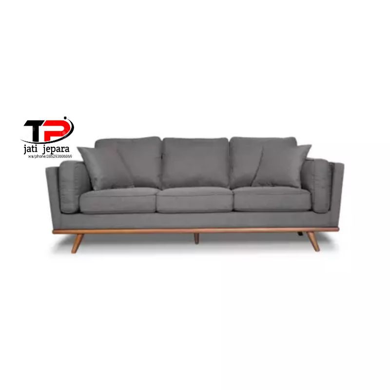 sofa ruang tamu 3 seater jati