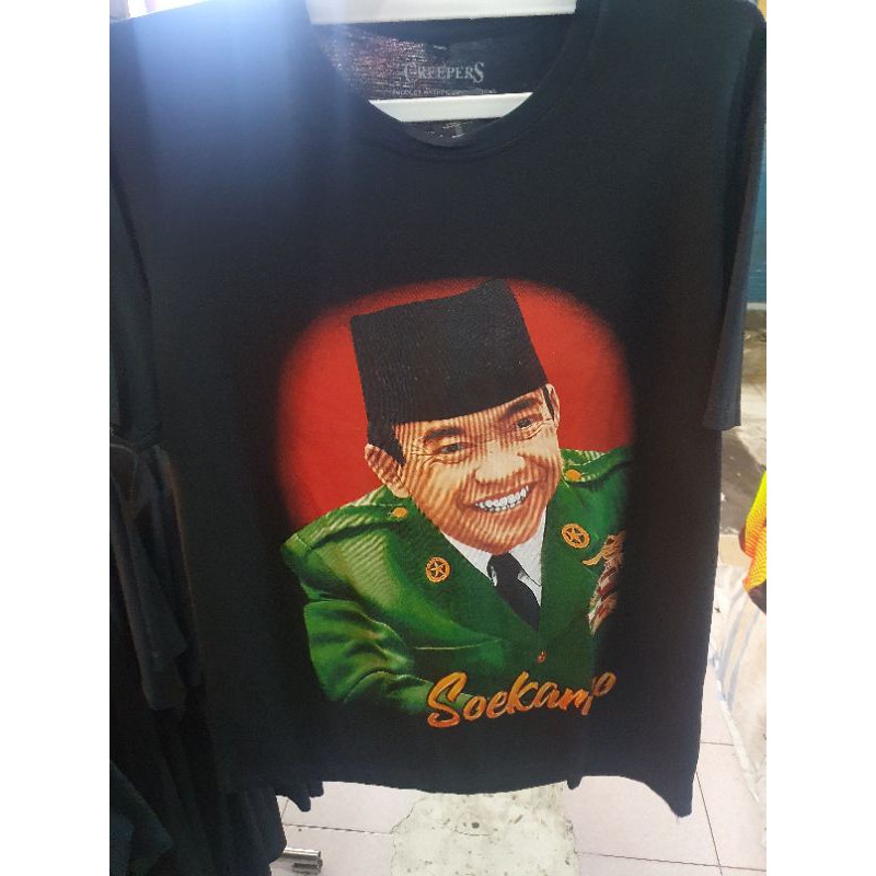 KAOS TSHIRT SOEKARNO SUKARNO / PROKLAMATOR PRESIDEN RI PERTAMA DISTRO PREMIUM