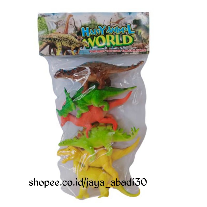 MAINAN HEWAN DINOSAURUS ISI 6 PC Q602