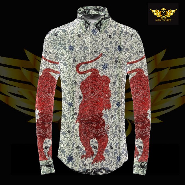 baron iwan tirta motif 34 bahan kain batik tulis sutra pola harimau tiger