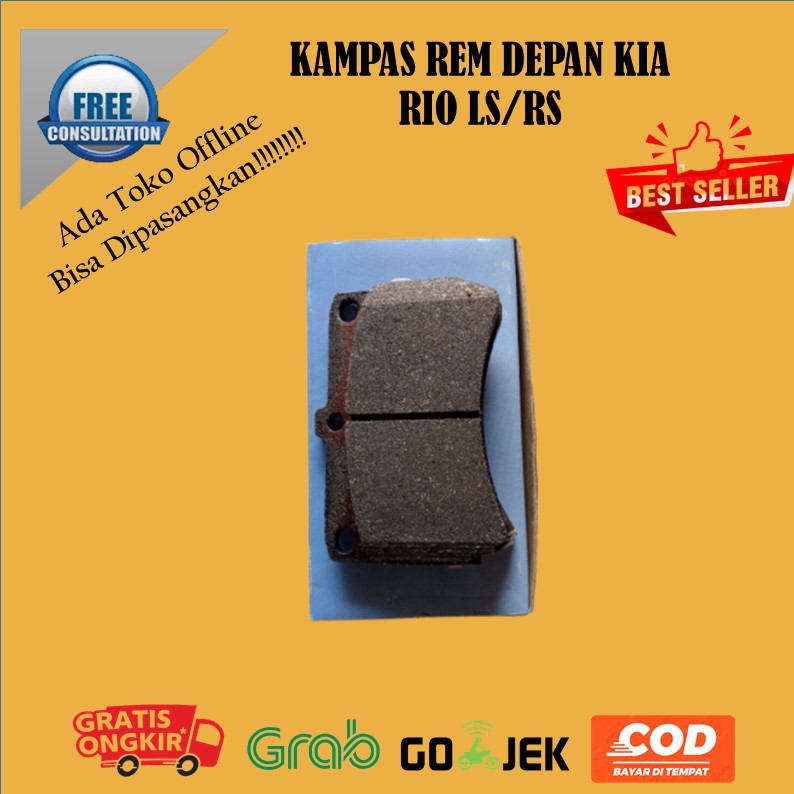 KAMPAS REM DEPAN RIO LS RS BRAKE PAD DEPAN KIA RIO LS RS