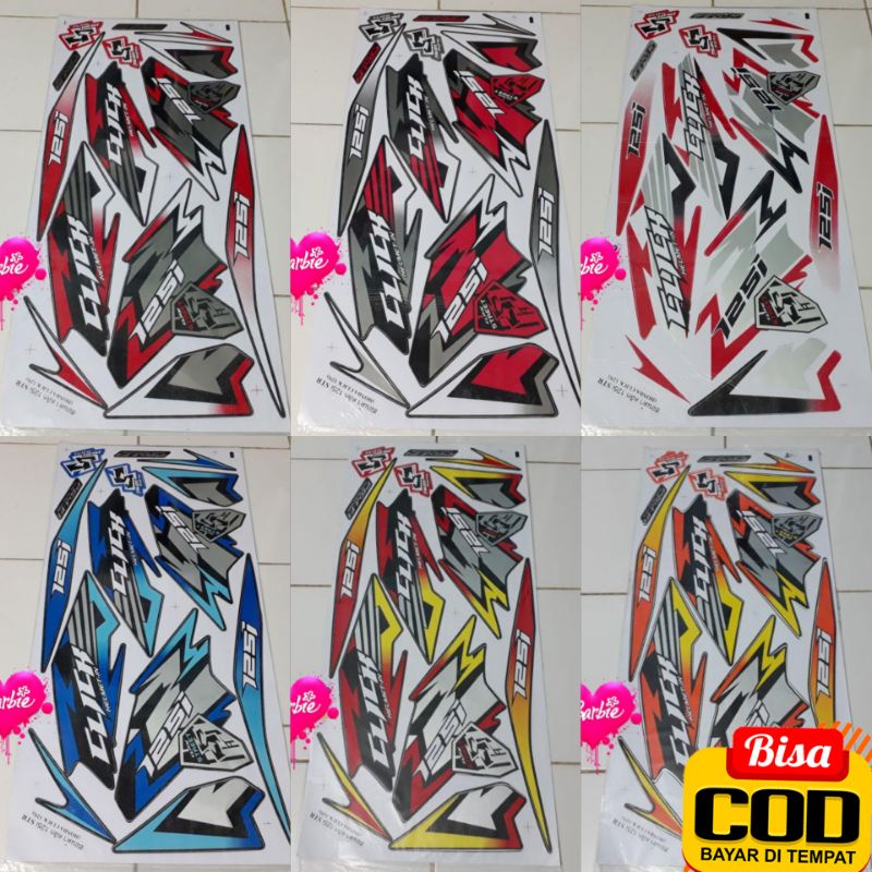 (BISA COD) Striping Stiker Lis Variasi Thailand Motor Honda Vario 125 old/lama Click 125i Grafis