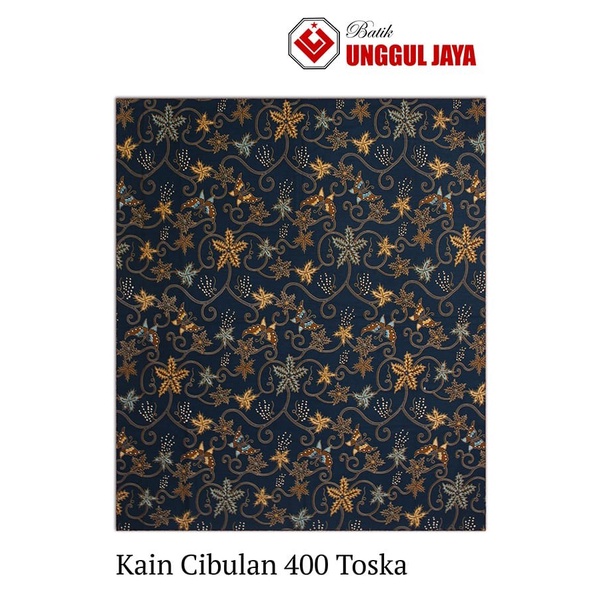 Kain Batik Pekalongan Seri CiBulan 400  Ukuran 220x115cm. Cap Cent Ori Unggul Jaya