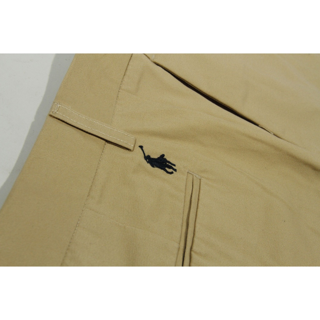 COD Celana Pendek Chino Pria Polo Warna Khaki 100% Original Brand