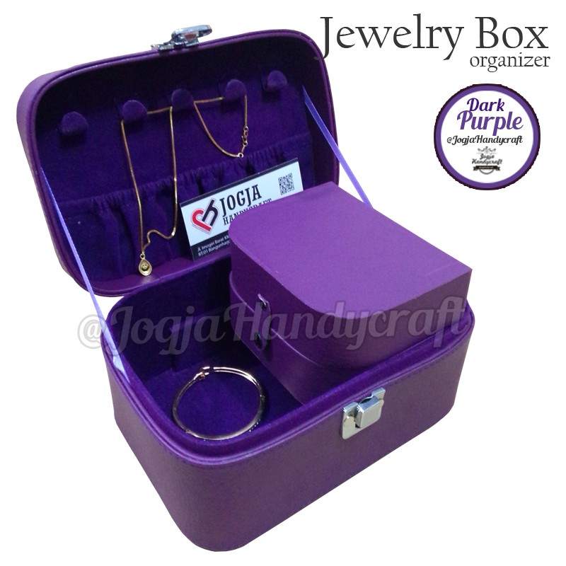 Jewelry Box / Tempat Perhiasan / Kotak Perhiasan dan Accesories (Ungu)