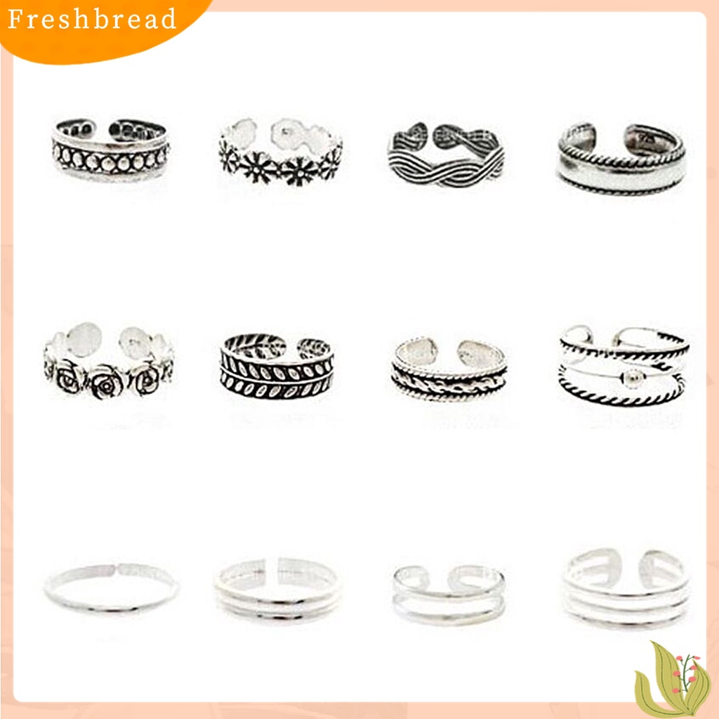 Terlaris 12 Pcs/Pack Toe Rings Open Design Adjustable Unisex Joint Ring Fashionable Accessory for Party