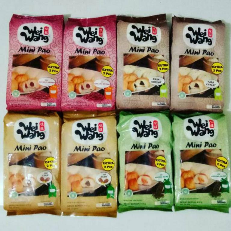 

Wei Wang Mini Pao Cokelat isi 23pcs 440gr