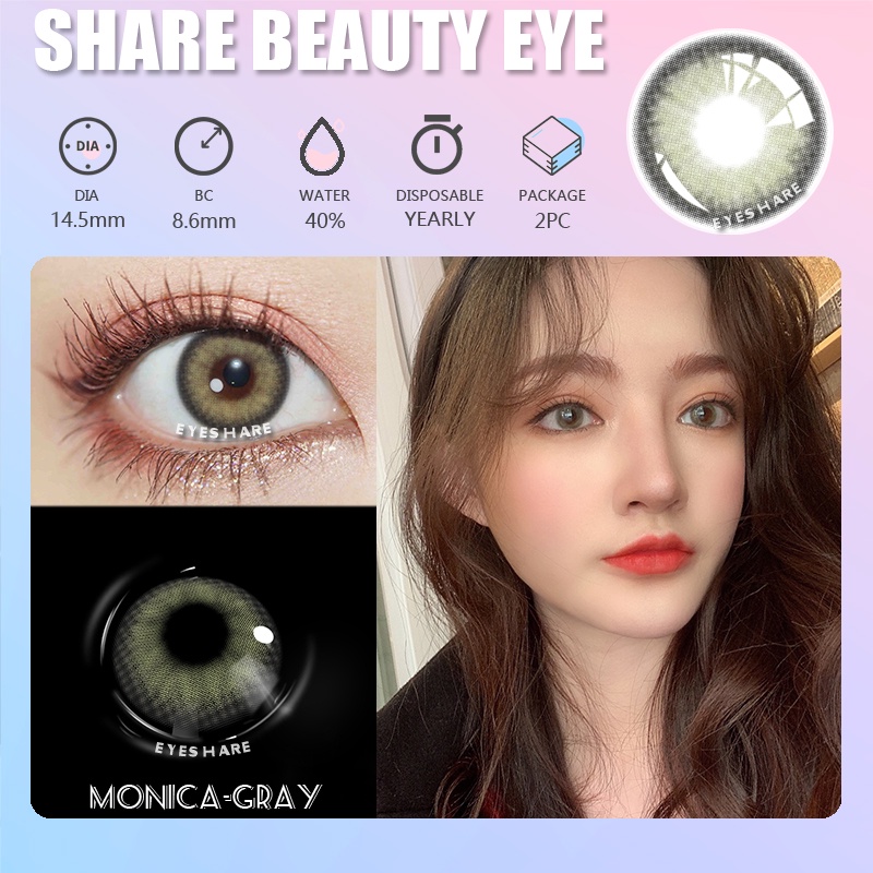 SRS (COD YES) PINK Mistique Softlens Living Color Eyes 14.0mm + Free Soflens Lenscase - Dreamcolor maki BROWN NEW TWINKLE biru