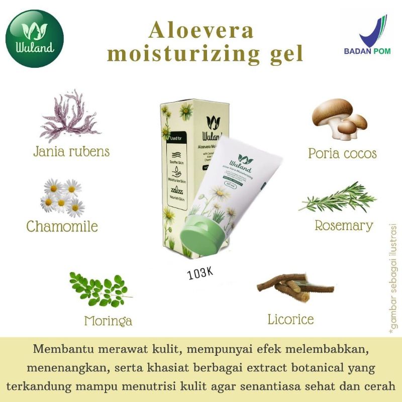 Aloevera gell wuland skincare