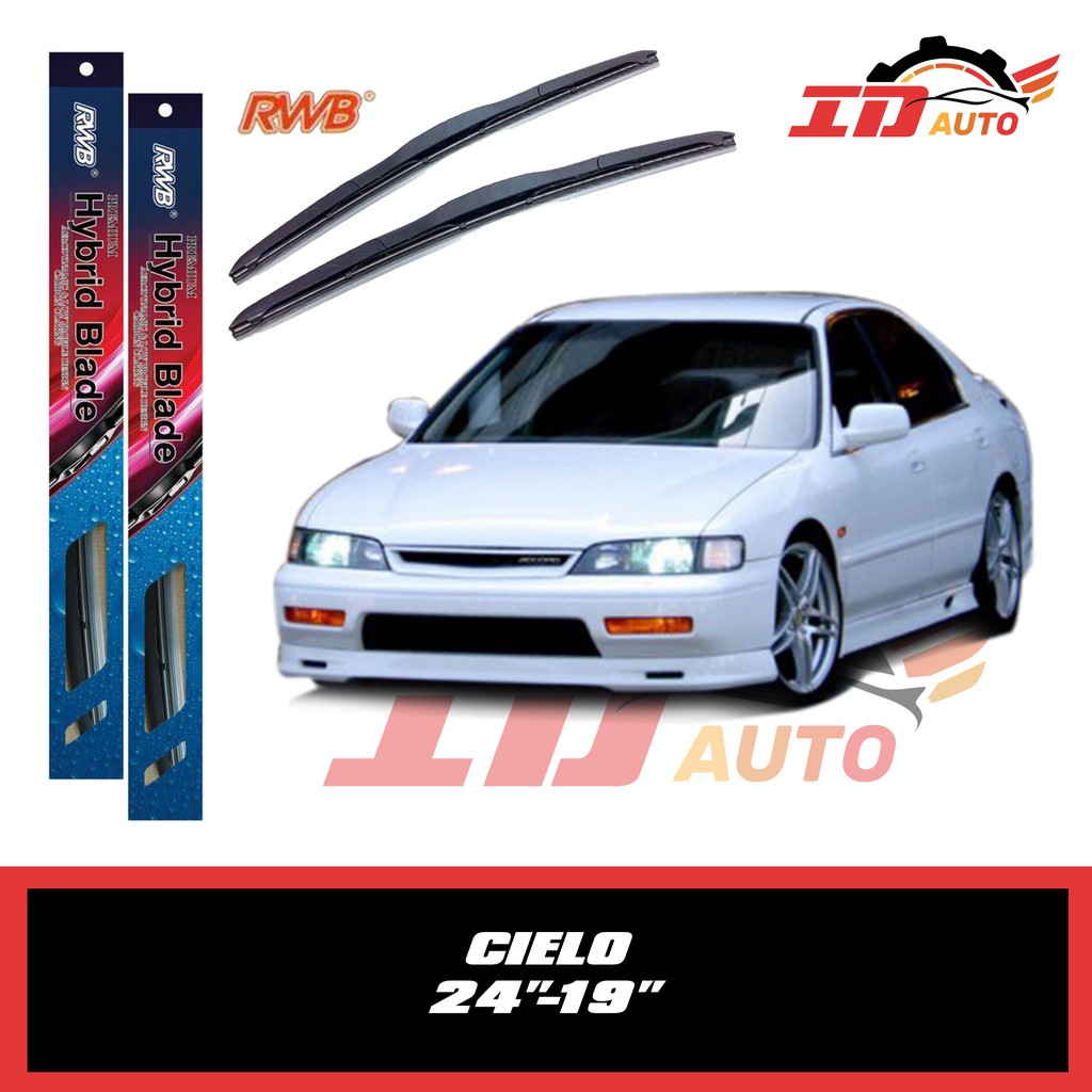 WIPER HONDA CIELO SET UKURAN 24 DAN 19 MERK RWB