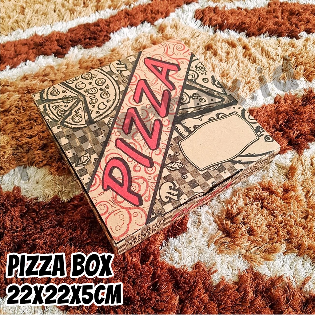 

Box Pizza 22x22 cm - Kardus Pizza Motif 22 - Box Pizza - Polos *baca desk*