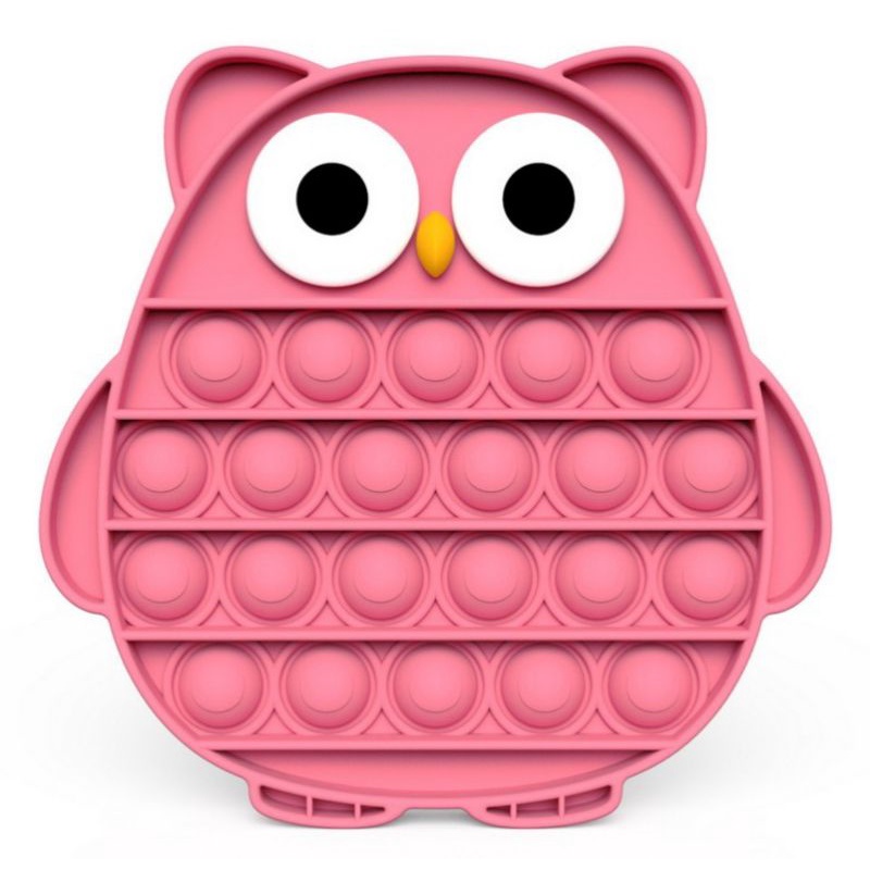 Pop It Fidget Toy Mainan Anak Tekan Gelembung Bubble Push Pop it-Owl