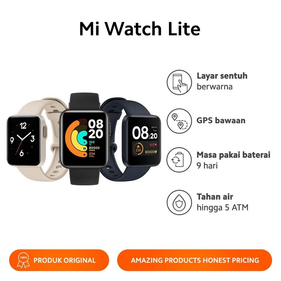 Xiaomi Mi Watch Lite Fitness Smartwatch - 11 Mode Olahraga