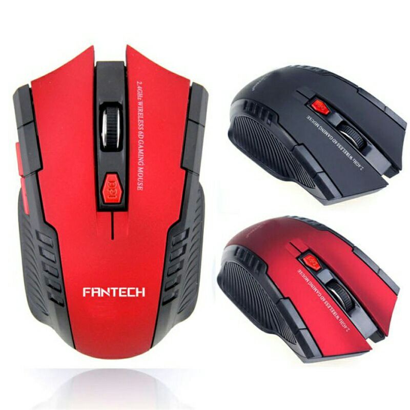 Fantech Gaming Mouse Wireless 2000 DPI-W4 - Black