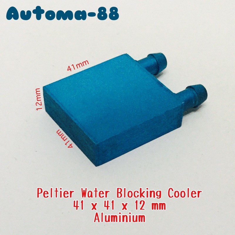 Waterblock cooler Peltier Alumunium Heatsink 40x40 mm Water block cooling