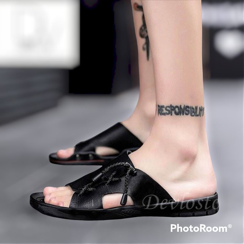 Promo 4.4 Ramadhan Sandal Slop ASiFn Unisex / mode simple / bayarditempat