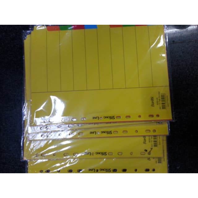 

Divider A4 Cardboard Bantex 6050 / Pembatas warna polos Bantex