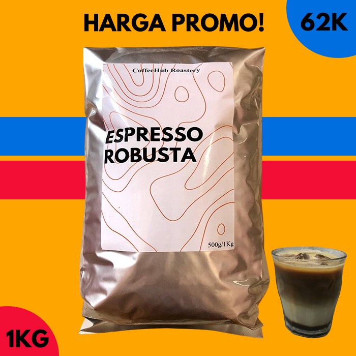 

1KG ROAST BEAN ROBUSTA Untuk KOPI SUSU HARGA GROSIR MURAH