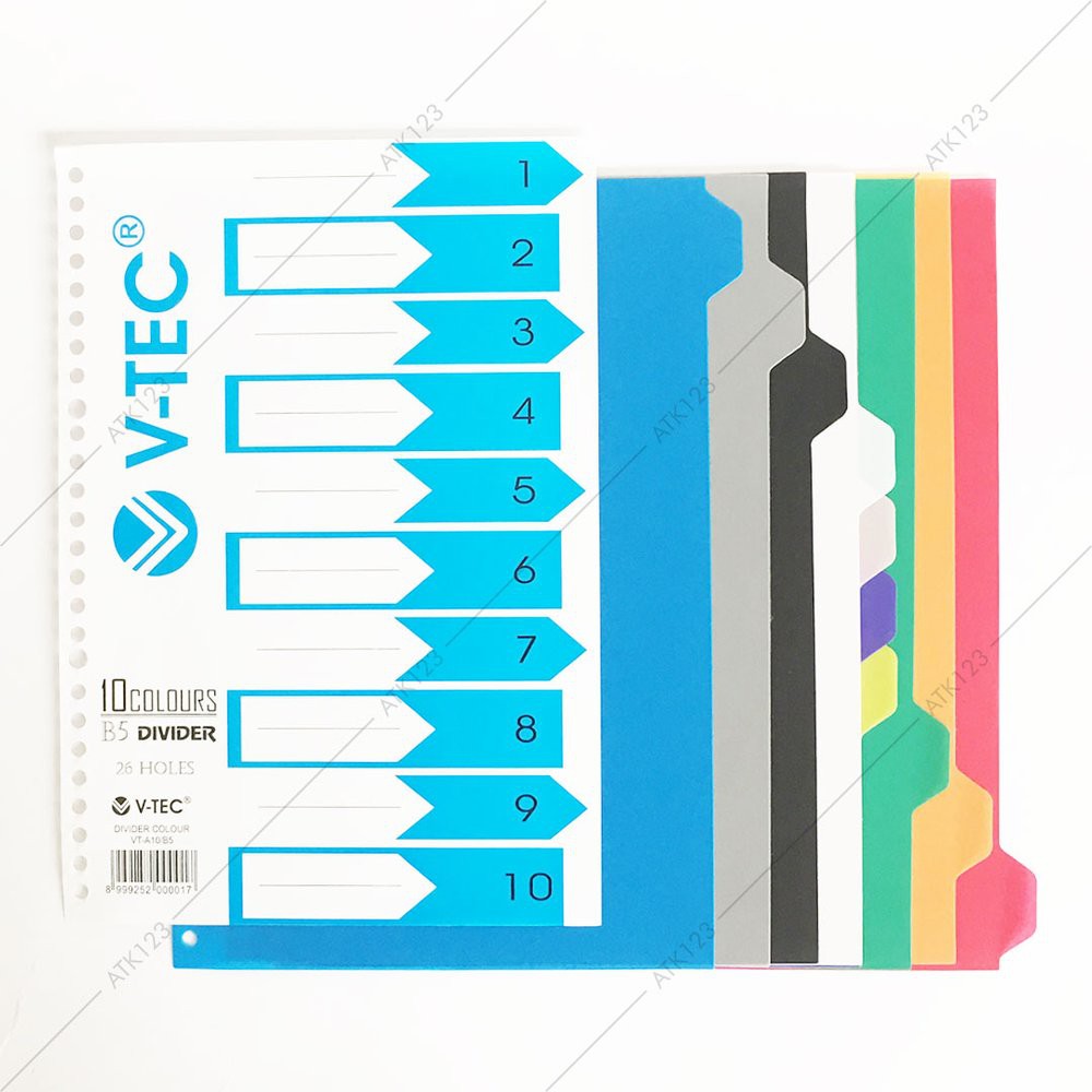 

Langsung Order Pembatas - Divider Binder B5 - 26 Holes - 10 Tabs - V-Tec terbaik