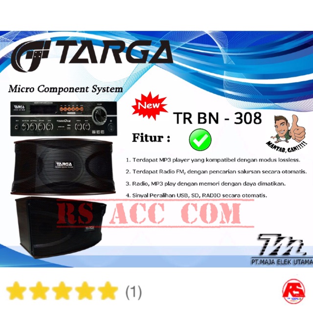 Jual Paket Sound System Karaoke Targa 8 Inch Shopee Indonesia