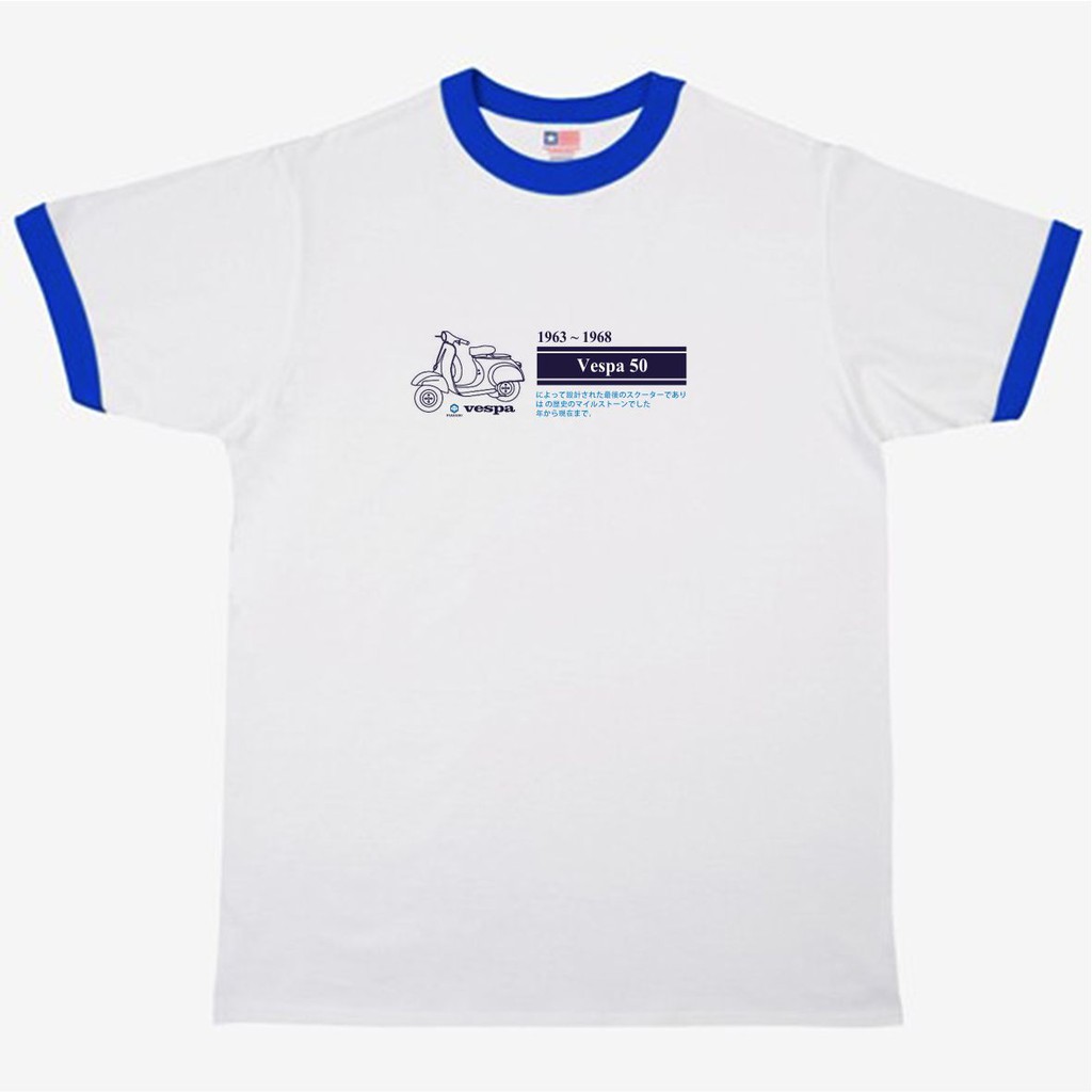 classic ringer tee vespa JDM - kaos vespa - smallframe - vespa darling