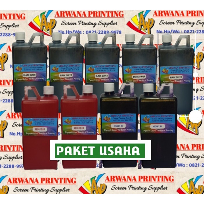 

Produk Terbaru Pigment Biang Warna Cat Sablon Paket Usaha Khusus Reseller