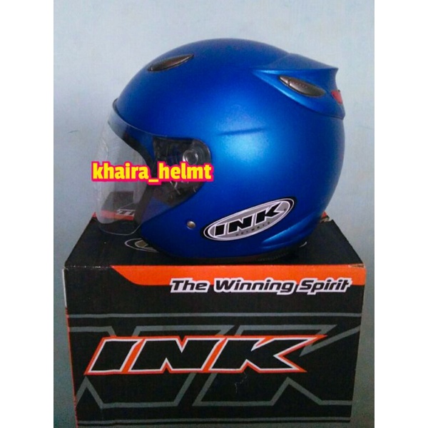 HELM INK SUPER TOP PREMIUM-biru dop