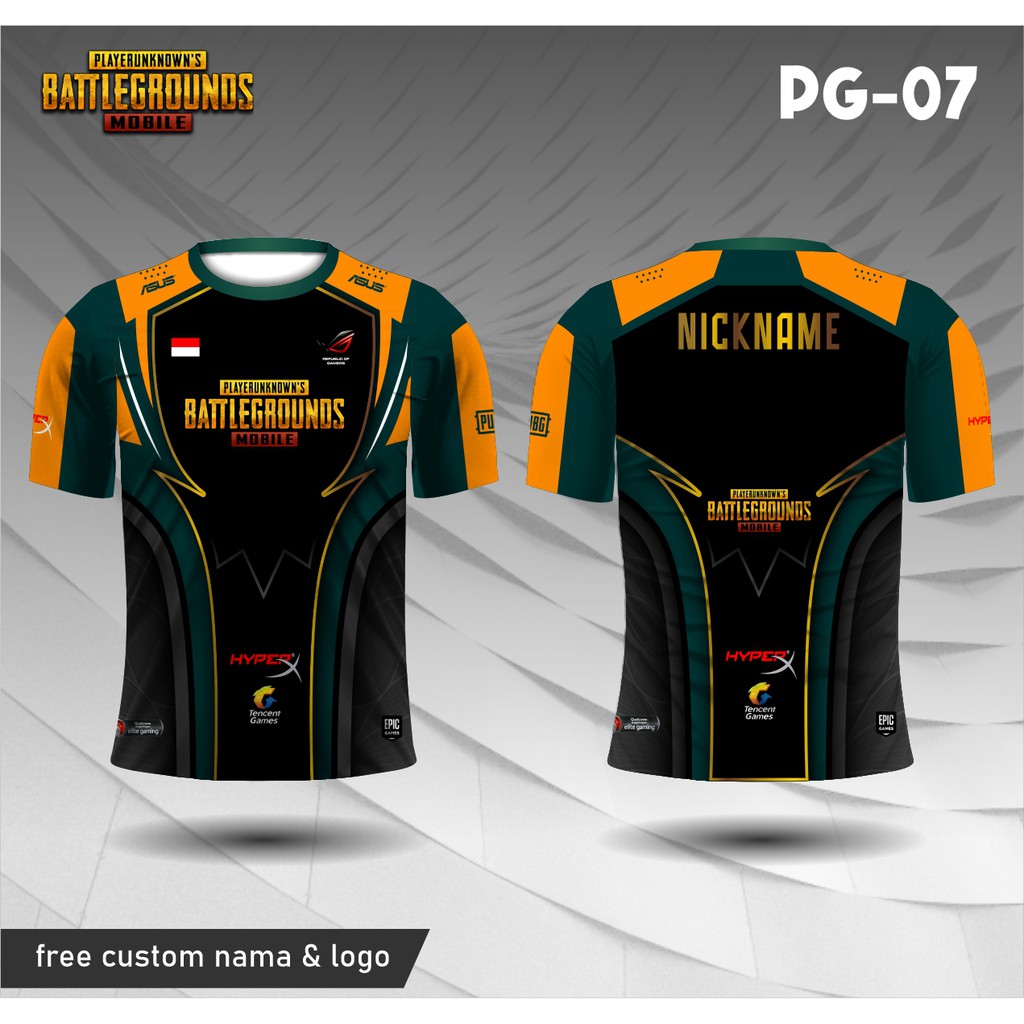 Jersey pubg baju kaos game