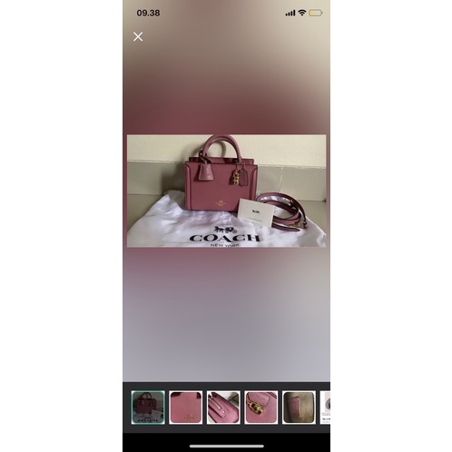 preloved coach zoe micro pink