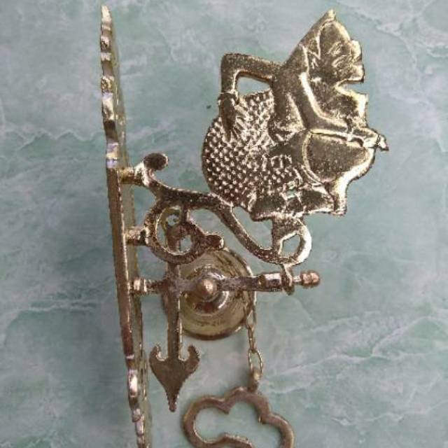 TERMURAH! BEL PINTU WAYANG SEMAR KUNINGAN 24 x 9 x 12 cm - PAJANGAN DEKORASI RUMAH - SOUVENIR JOGJA