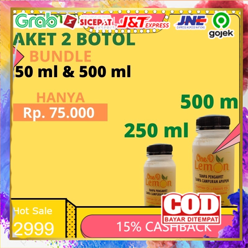 

PROMO HOT Sari Lemon Bundle 250 ml & 500 ml Murah Grosir Vitamin C 38