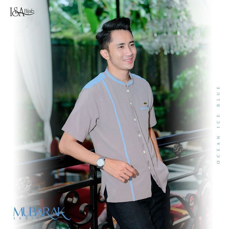 Kemeja Dewasa Pria Mubarak Series By Isa Hijab | Koko Dewasa Pendek