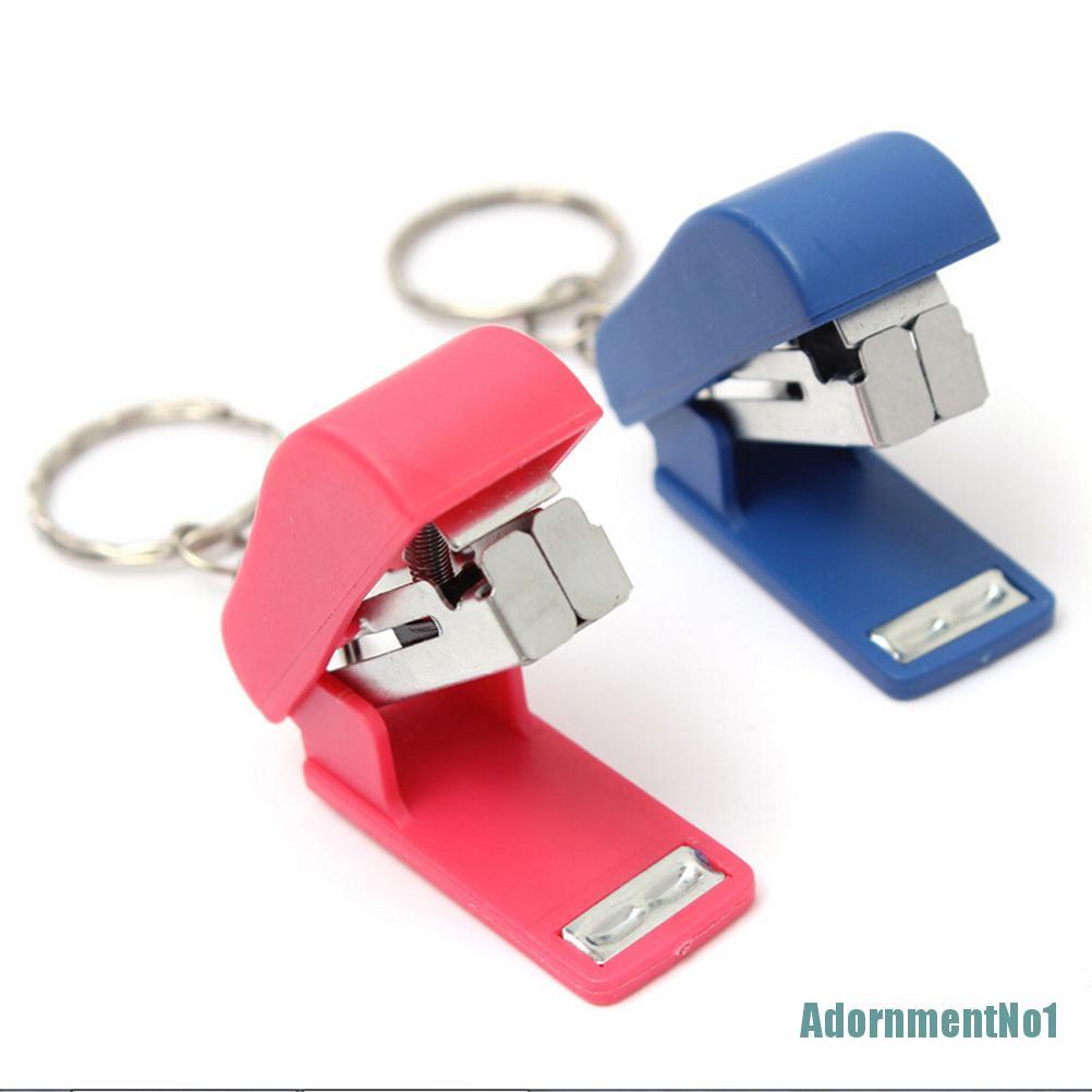 (AdornmentNo1) Gantungan Kunci Stapler Mini Portable Untuk Rumah / Kantor / Sekolah