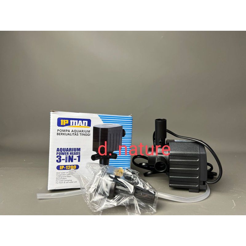 Mesin Pompa Celup Power Head Aquarium IP MAN IP-1200 Low Watt 7 Watt