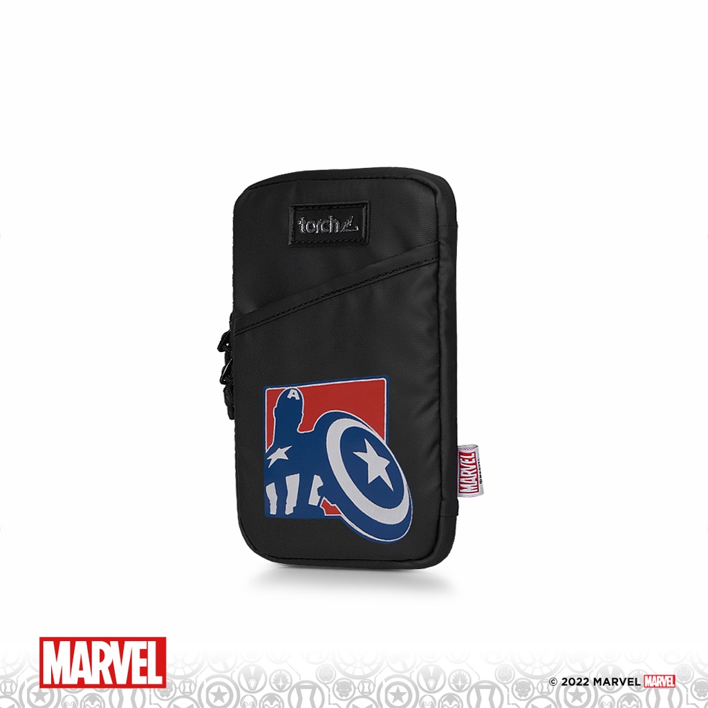 TORCH Depok Captain America 2 (Silhouette R-B ) Incheon Neck Wallet Black