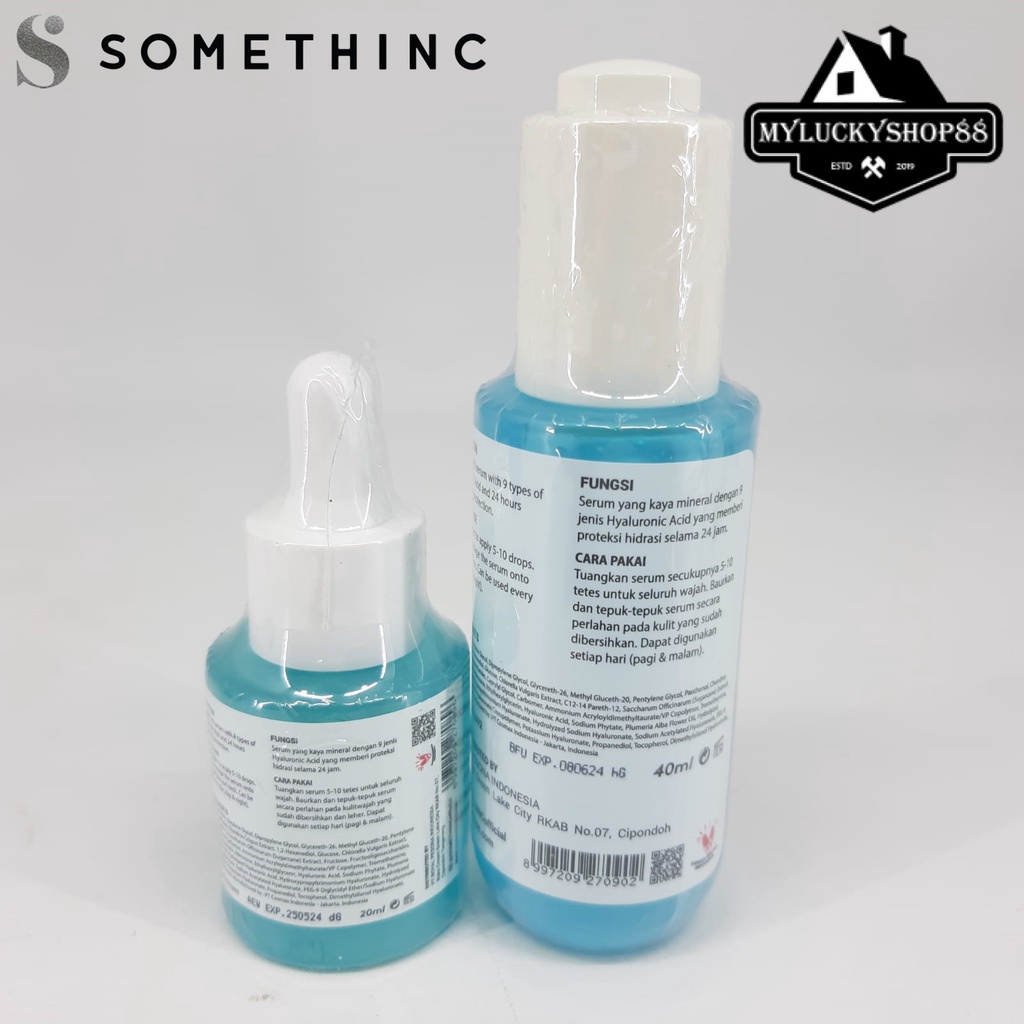 Somethinc HYALuronic 9+ Advanced + B5 Serum 20ml 40ml - Serum Wajah