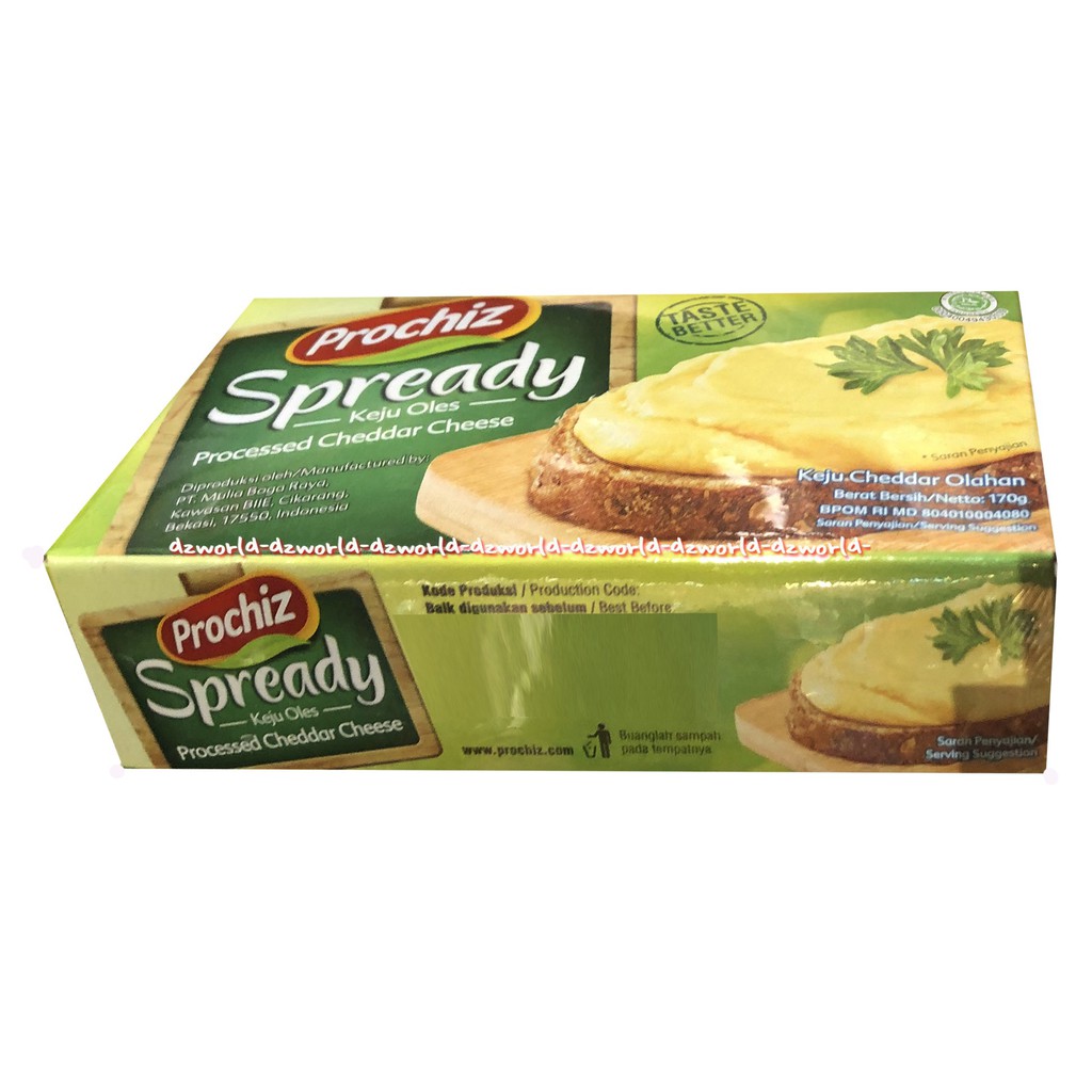 Prochiz Spready Keju Oles Cheddar Cheese 170gr Keju Untuk Roti Cheddar