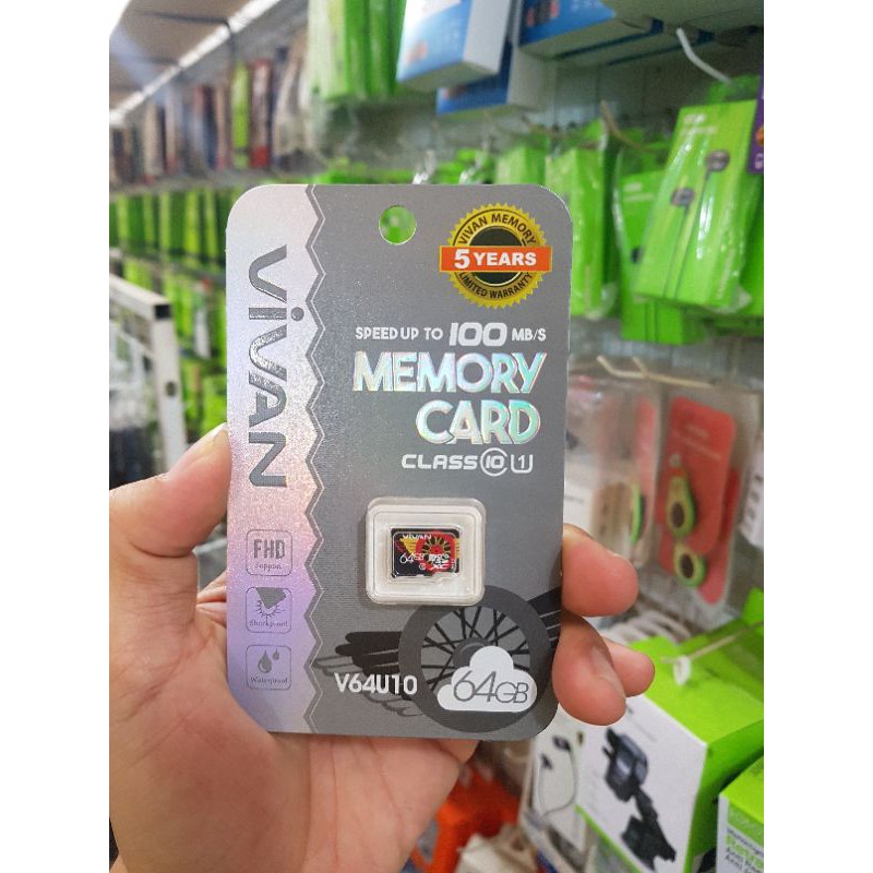 ORIGINAL ViVAN Kartu Memory 64GB Micro SD Card Memori 64 GB Class 10 Turbo