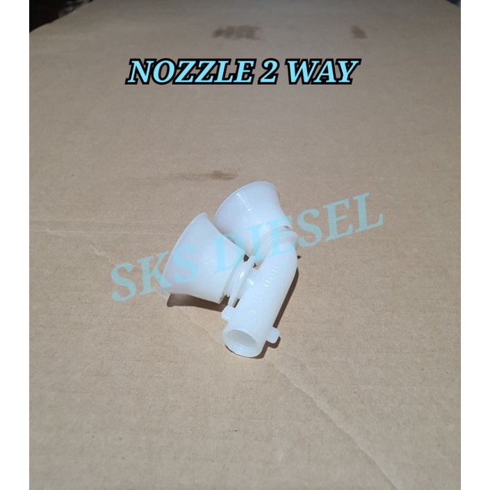 NOZZLE NOZEL NOJEL 2 WAY MESIN SEMPROT HAMA ELEKTRIK AKI CBA