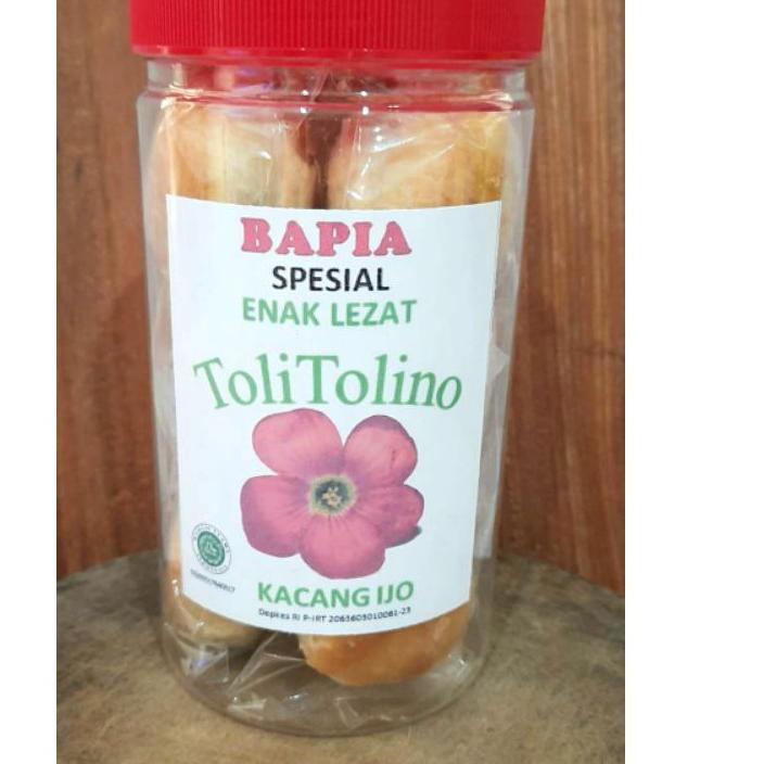 

Trendy bakpia kacang ijo hijau tolitolino kue pia enak lezat toples isi 10 ✓