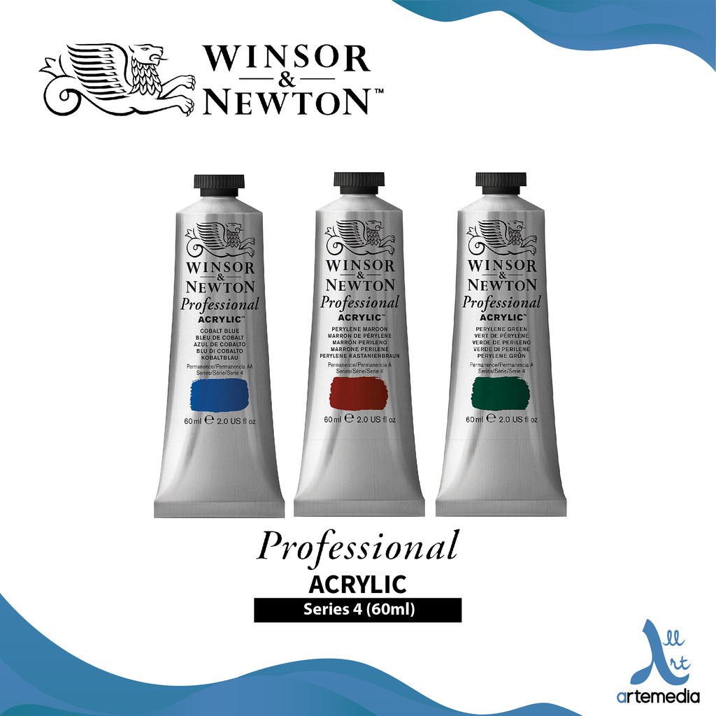 

Winsor & Newton Professional Acrylic 60ml Series 4 Acrylic Color Paint Cat Akrilik