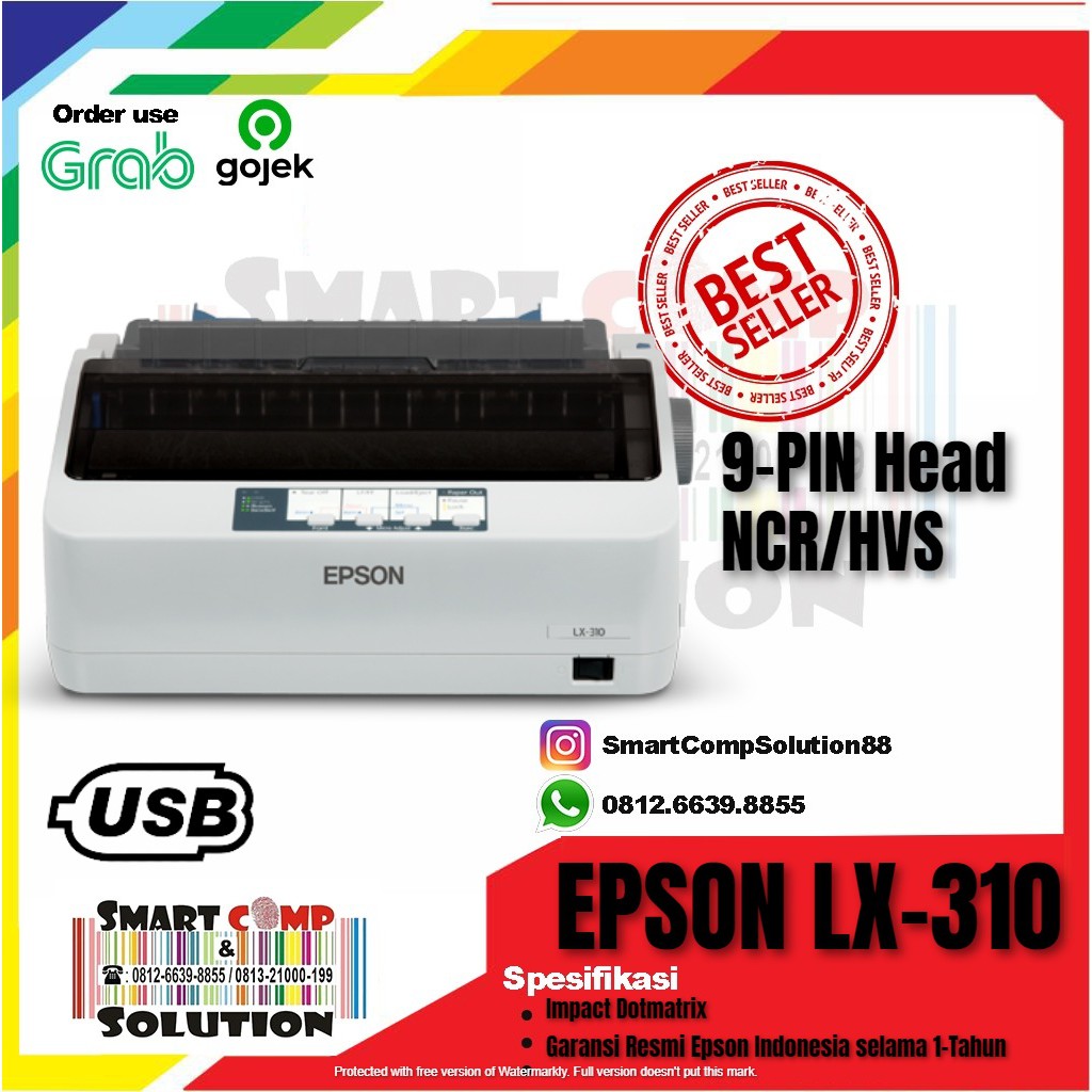 Printer Kasir Faktur Dotmatrix Epson LX310 / LX-310 / LX 310 Dot Matrix